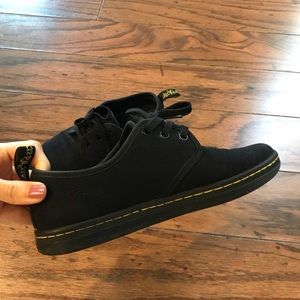 Dr. Martens women's 
Black canvas low top size 7